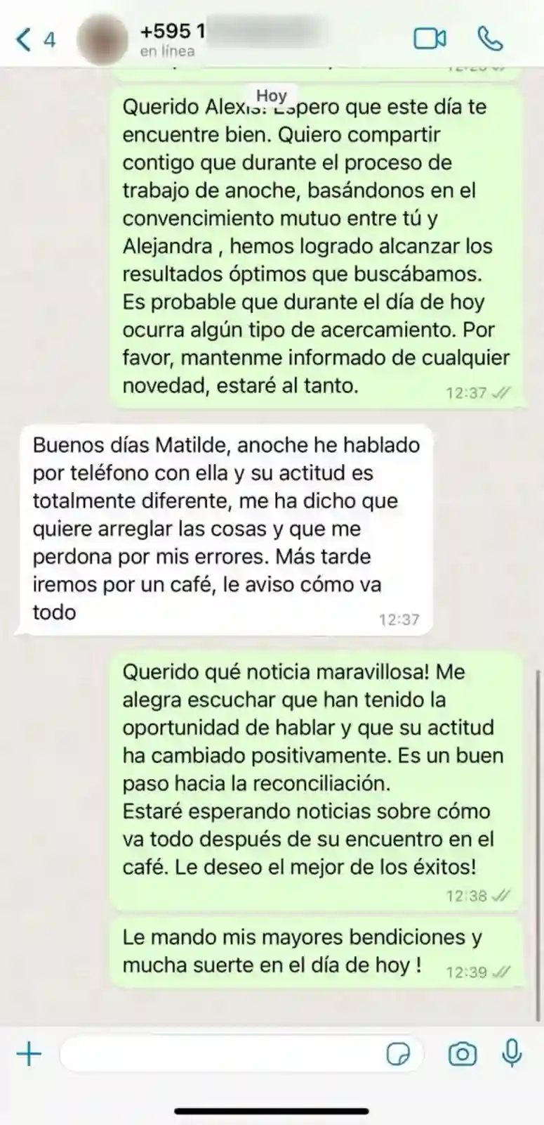 imágenes de chats de clientes satisfechos